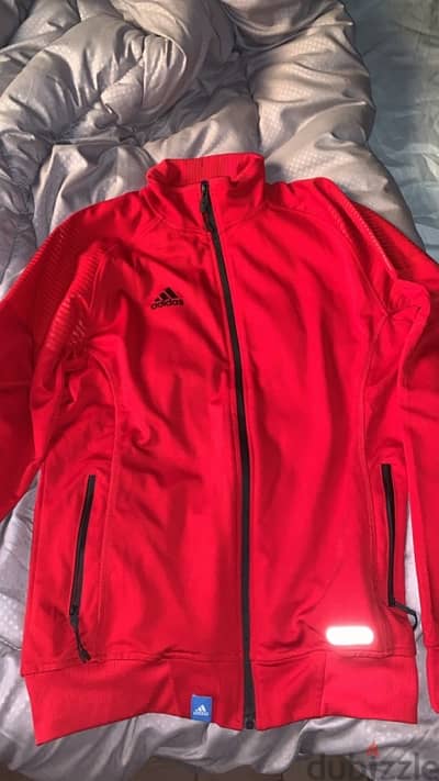 adidas original track jacket red