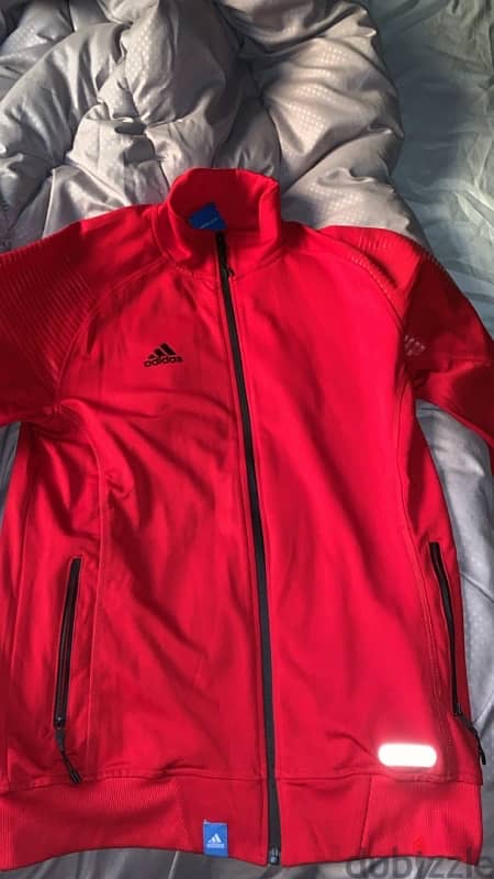 adidas original track jacket red 1