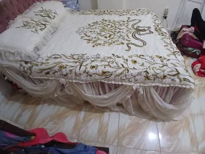مفرش درابيه للعروسه