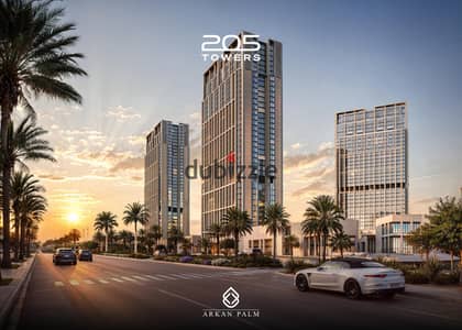بجوار مول اركان شقة مميزة متشطبة بخدمات فندقية للبيع بالتقسيط علي 72 شهر