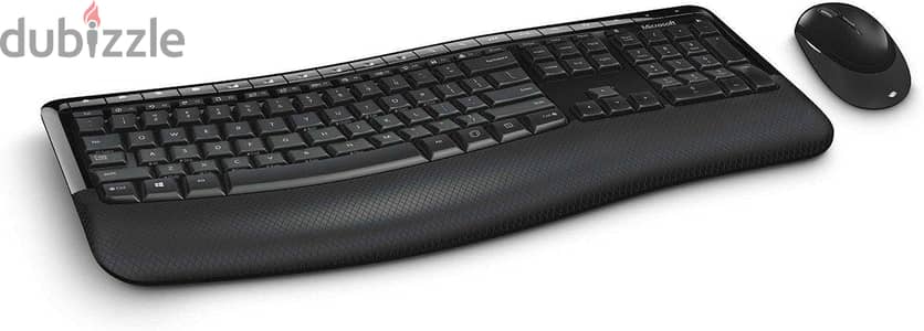 Microsoft Wireless Keyboard and Mouse 5050, Black