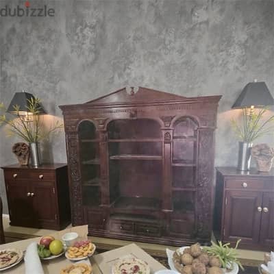 مكتبة كلاسيك خشب زان
