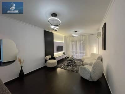A furnished apartment is available for rent in Al-Rehab City, ultra-super luxury, 120 square meters, directly next to Avenue Mall.