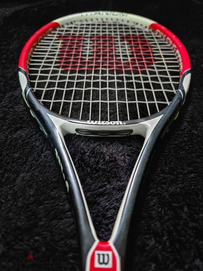 Wilson Six. One Comp Titanium with Racket Cover 3