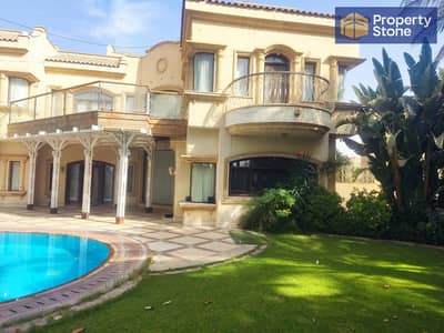 Villa for sale area 1100 square meters in Katameya Heights Compound, overlooking the golf course,