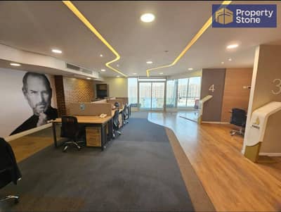 Duplex office for rent, 700 sq m, super deluxe finishing, directly on the ring road.
