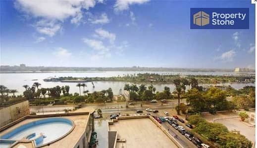 Office for rent, 425 square meters, fully furnished and equipped to the highest standard, in a prime location on the Nile Corniche in Maadi, in the Gr