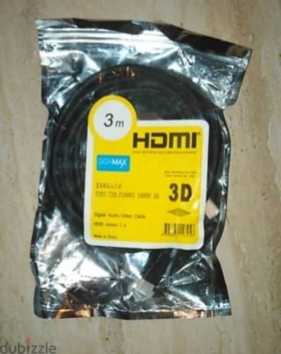 كابل HDMI  عالي الجوده ٣ متر جديد