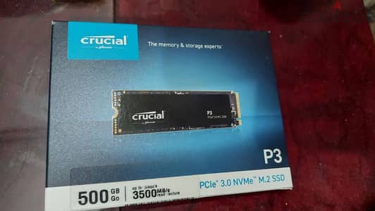 Crucial 500GB P3 NVMe M. 2