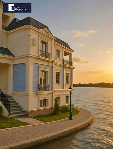 Directly on the Nile Fully Finished  Luxury Villa for Sale in Jirian - New Cairo