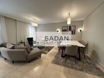 Apartment for sale with private garden, ready to move in the heart of Fifth Settlement, in Al Patio Oro La Vista compound, with a 20% discount.