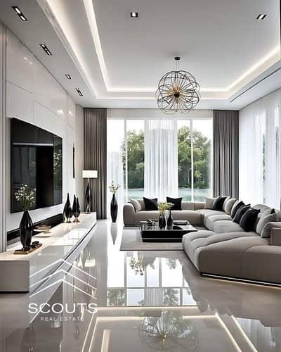 Apartment for sale in Fifth Settlement, finished to an ultra-super-lux standard, in Hyde Park Compound, next to Mivida, in the heart of the Golden Squ