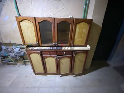 مطبخ خشيب قطعتين