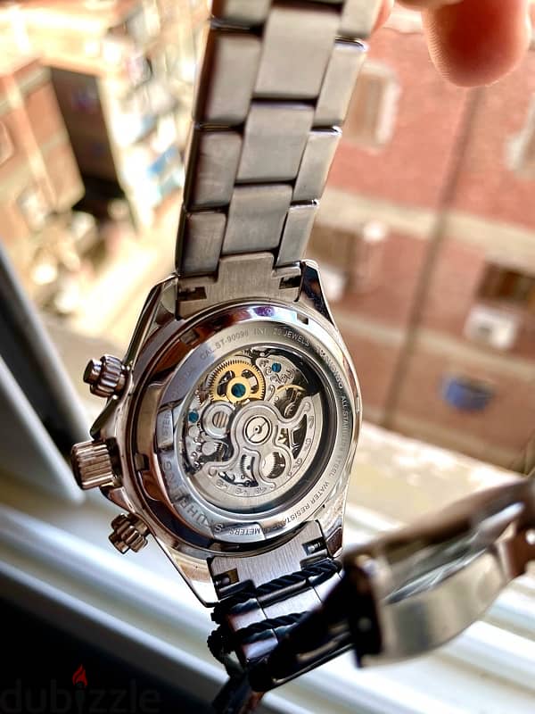 Stuhrling Original Automatic Skeleton Chronograph ساعه 1