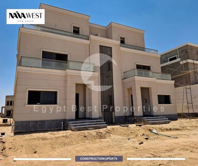 7 Bedrooms 465 sq.M Twinhouse for sale 39,000,000 EGP in Naia West Compound, Sheikh Zayed