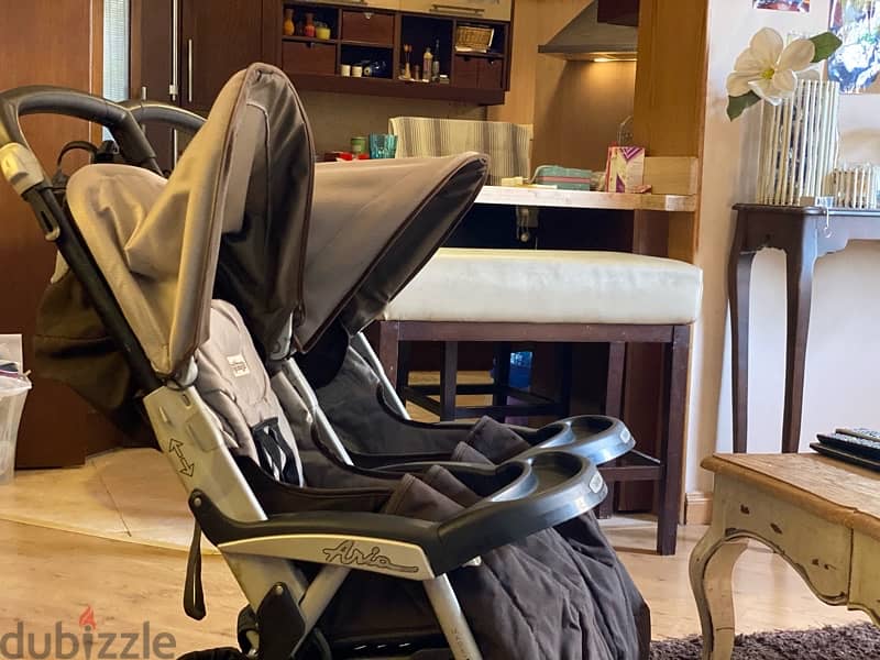 Peg-Pérego Aria Twin Double Stroller. 4