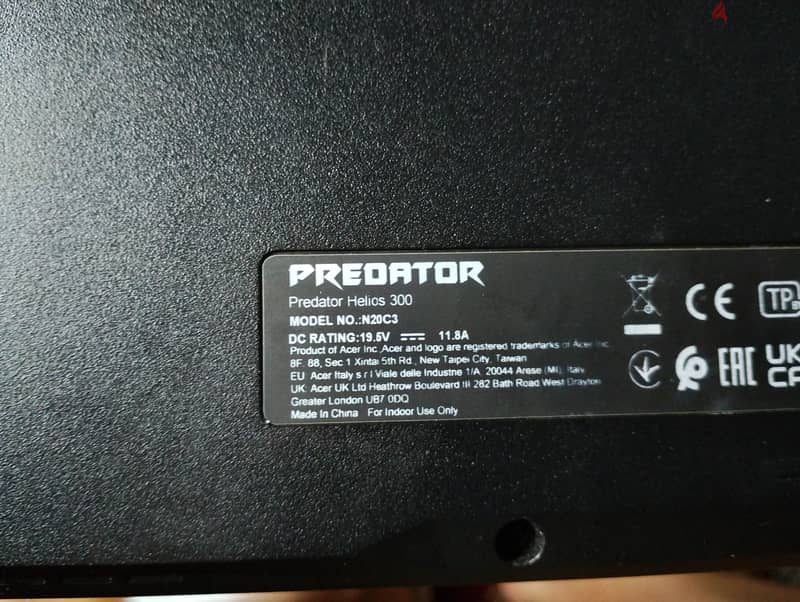 Predator Helios 300 acer 2