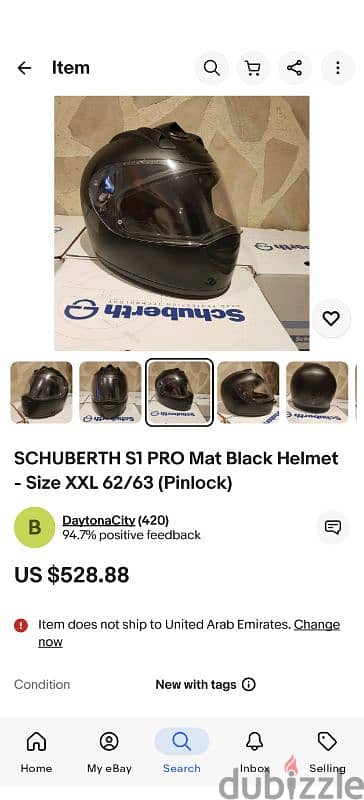 Schuberth motorcycle helmet. S1 4