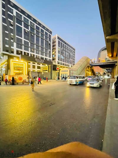 Office for sale on the main Gesr El-Suies Bridge in front of Hisham Barakat Station, Al-Nuzha Al-Jadida