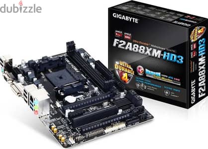 ماذربورد جيجابايت GA-F2A88XM-HD3 للبيع بحالة ممتازة كالجديدة تماماً