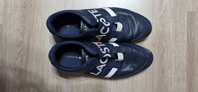 Lacoste shoes size 43 حذاء لاكوست كحلي مقاس ٤٣