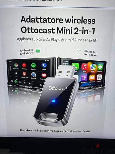 Car play ottocast mini مستورد من ألمانيا