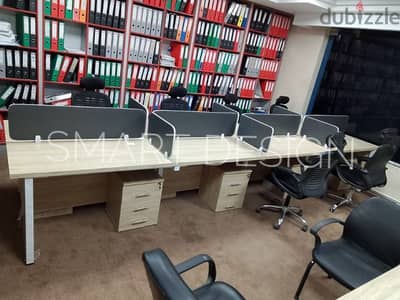 خلية عمل ورك استيشن مكاتب موظفين اثاث مكتبي