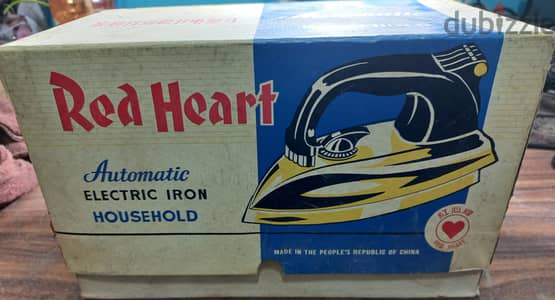مكواة كهربائية منزلية أوتوماتيكية ماركة ريد هارت(Red Heart) 750 وات  ج