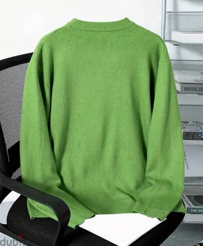 Green Casual Button-Up Cardigan new fashion