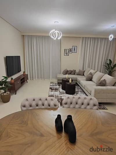 Ground floor apartment with garden for sale on Suez Road in front of Cairo Airport with a 5% down payment