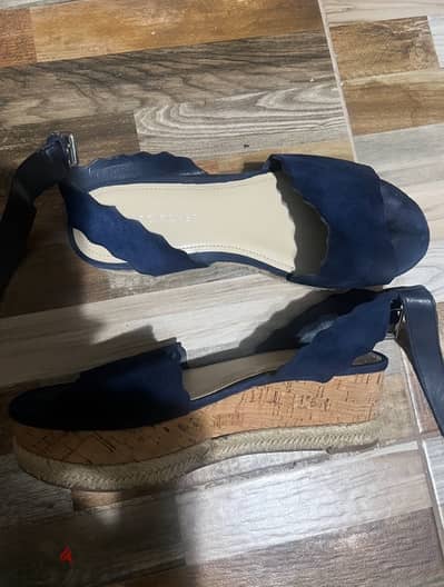 Marc Fisher Suede Wedged Sandals