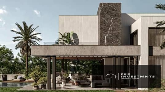 345m² villa overlooking the landscape, for sale at the lowest price in State MD Sabbour Compound, next to Rehab City, Swan Lake Residence