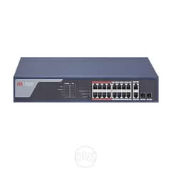 Hikvision DS-3E0318P-E-M – 16 Port Unmanaged PoE Switch +2 UPLINK 0
