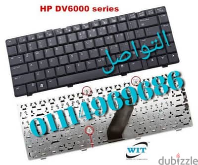 كيبوردات HP pavilion DV6000 الاوريجينال
