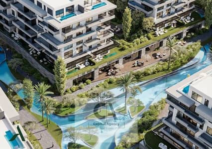 Ground floor apartment with garden for sale fully finished cash price in New Cairo Avira Compound near the American University in Cairo Avira Compound