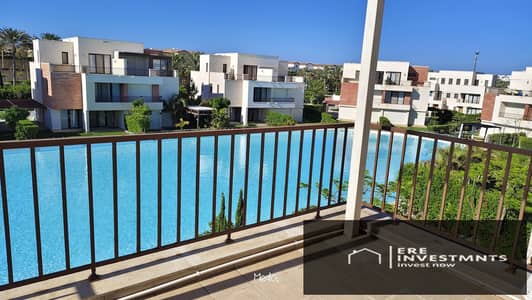 Twin house villa for sale directly on the lagoon, ultra-super-luxurious finishing, ready for immediate occupancy in Marassi (Blanca) - North Coast
