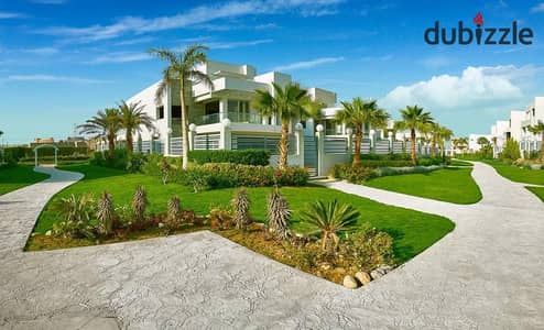 Twin house for sale, ready for immediate occupancy, installments available, semi-finished, in Sheikh Zayed
