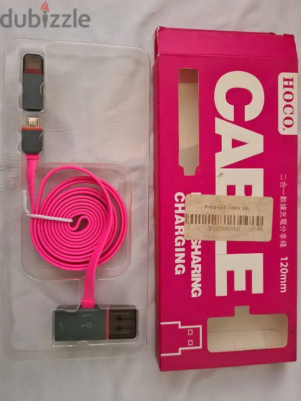 كابل HOCO أصلي 2 في 1 – Micro USB + وصلة Lightning – جديد65175884452483121