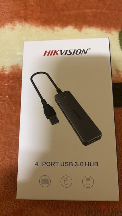مشترك يو إس بي 3.0 ب ٤ مخارج من Hikvision