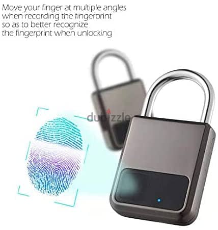 Fingerprint Padlock Smart Padlock Security Padlock USB Rechargeable 1