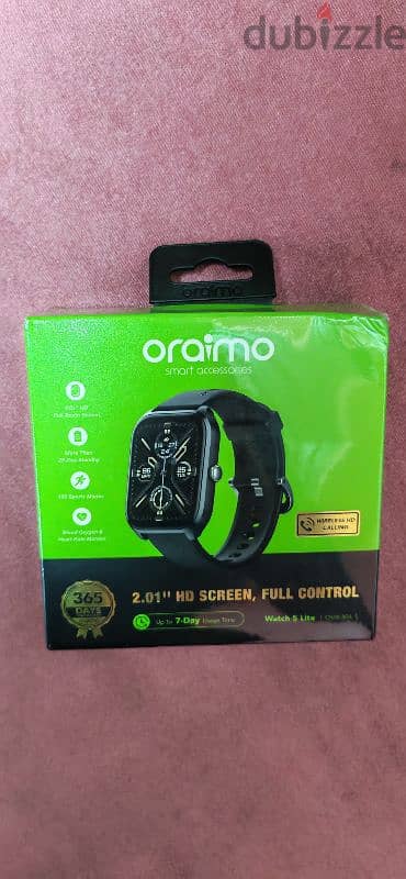ساعة ذكية عالية الدقة orimo smart watch 5 lite