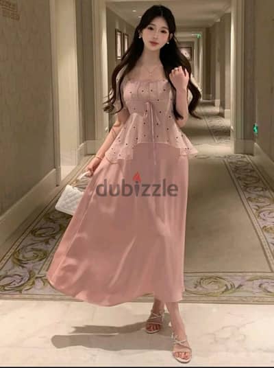 فستان ستان رقيق بتصميم مميز ( مستورد شي ان )