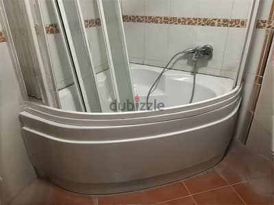 بانيو ديورافيت (Duravit) ركنة كبير 140سم بالكابينة والتقفيلة كاملة