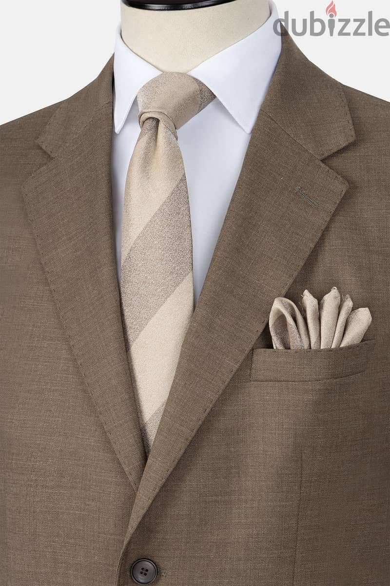 Debacker's Light Brown Slim fit Suit for Men's. 3