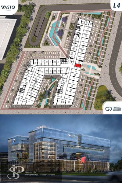 مكتب اداري للبيع في VASTO plaza mall العاصمة الادارية الجديدة MU23 مساحة 31 متر