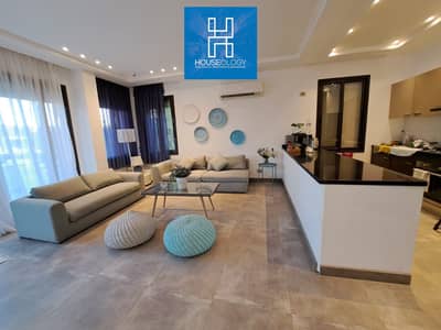توين هاوس صف اول لاجون للبيع في ازها السخنة مفروش بالكامل في افضل مراحل ازها AZHA AIN SOKHNA - SOLANA VILLAGE