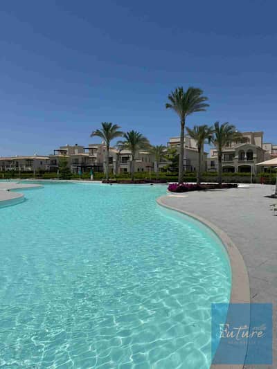 For sale, town house in Marassi Riva View, Lagoon, direct sea view, 175 sqm, 3 bedrooms, priced 8 million EGP below market value.