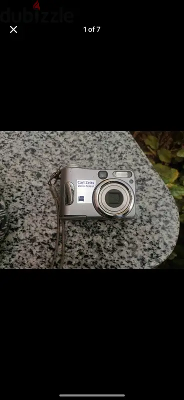 Sony Cyber-shot digital camera Carl Zeiss Vario-Tessar lens.