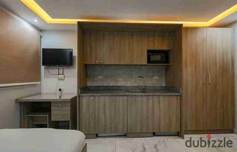 Hotel studio for rent in October 6 - neighborhood 1, second neighborhood, near Al-Hosari and Family Market for families