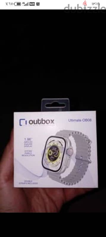 ساعه سمارت أصلية outbox ultimate OB08 مع استراب ضمان سنه بحالة الزيرو